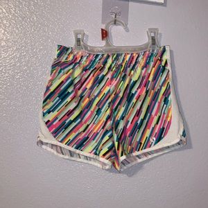 Xersion quick Dri colorful girls 6X lined athletic shorts